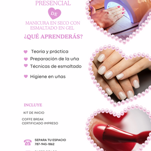 Taller Manicura en Seco con Esmaltado en Gel