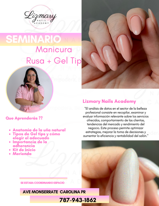 Taller Grupal de Manicura Rusa con Gel Tip (Privados)